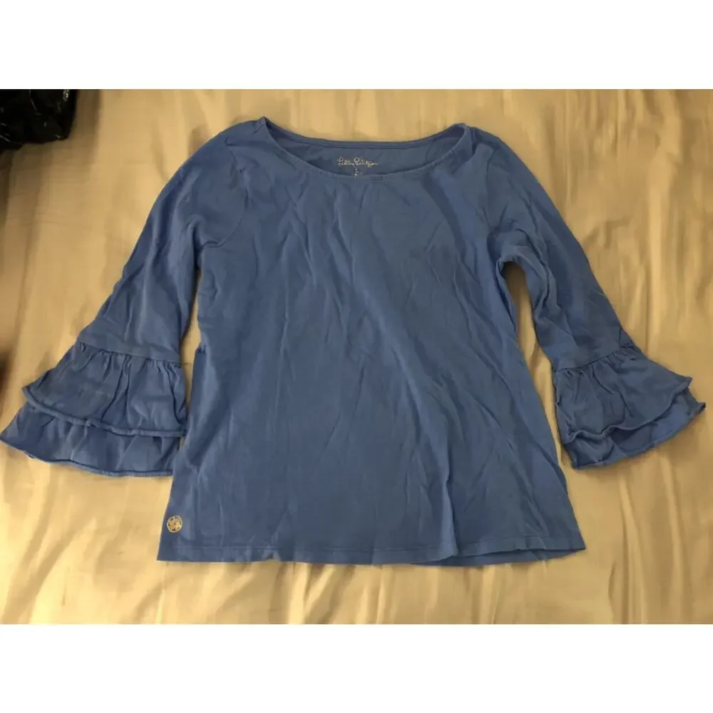 Lily Pulitzer Blue Shirt 8-10